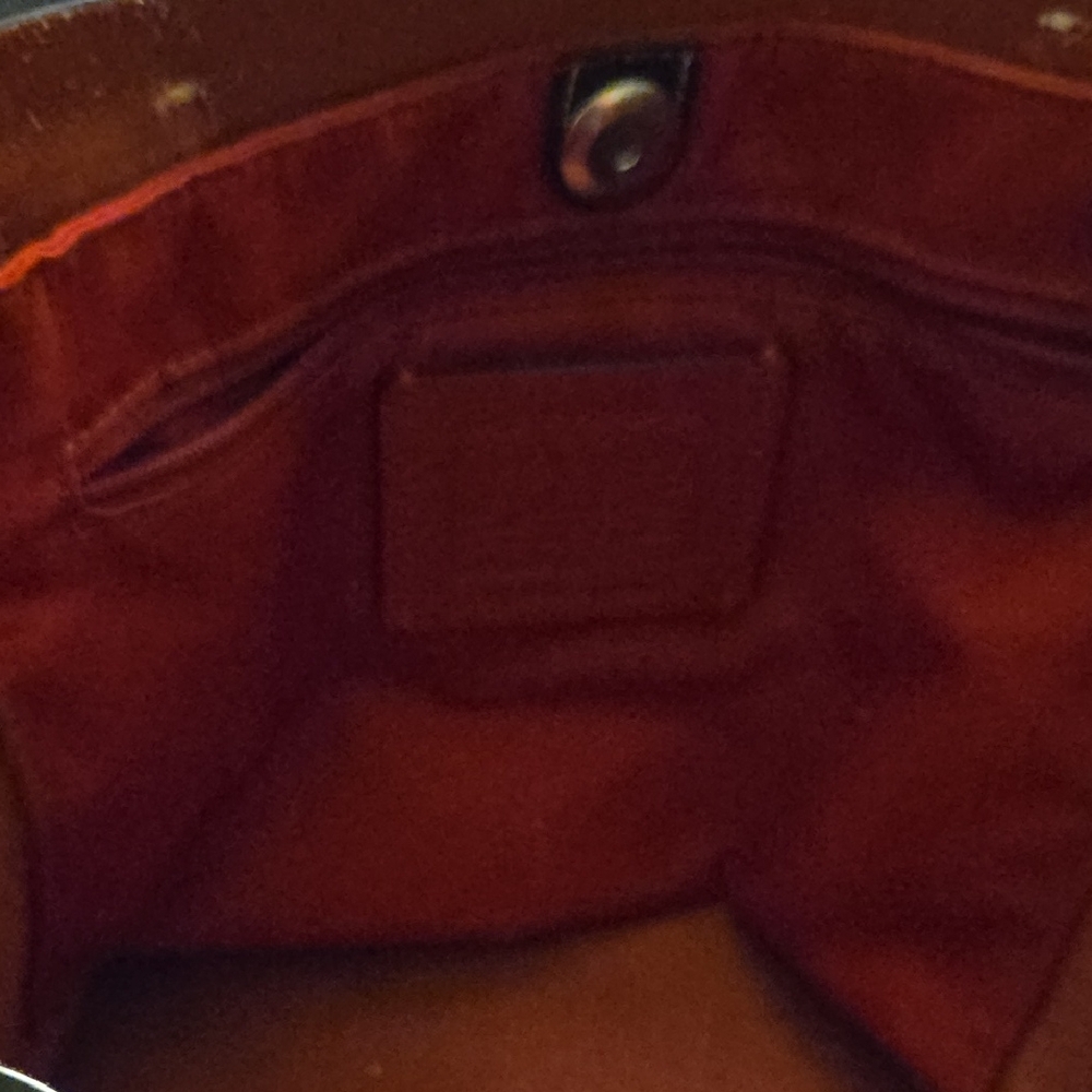 Coach Black Leather Structured Tote - Picture 3 of 4
